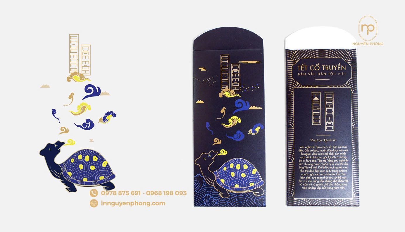 Mẫu lì xì Tết cổ truyền 